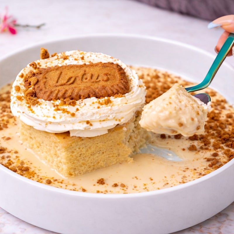 Lotus Biscoff Milk Cake